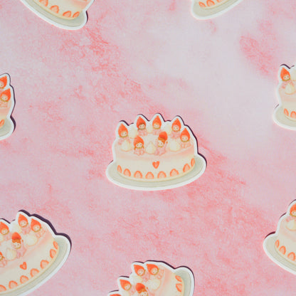 Strawberry Cake Sticker
