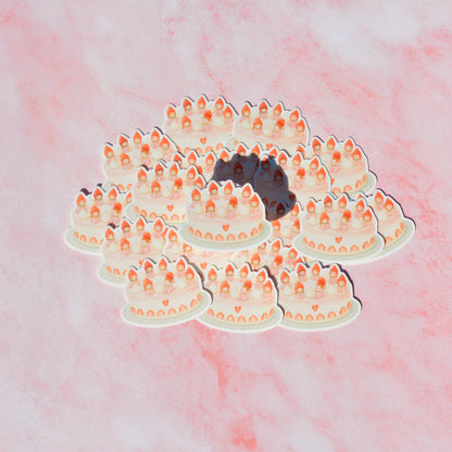 Strawberry Cake Sticker