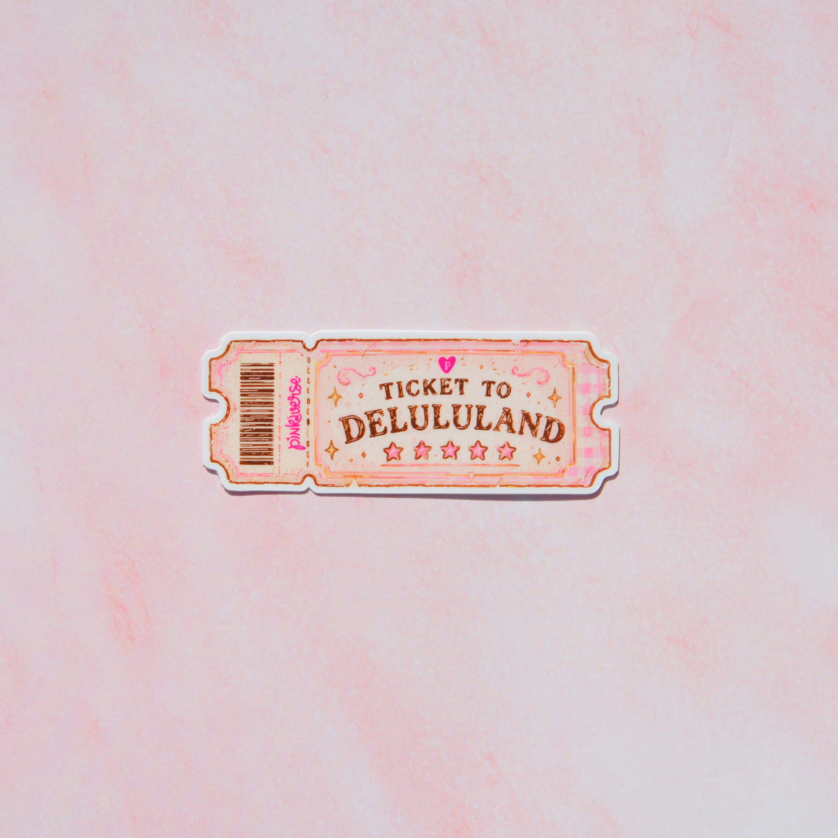 Ticket to Delululand Sticker