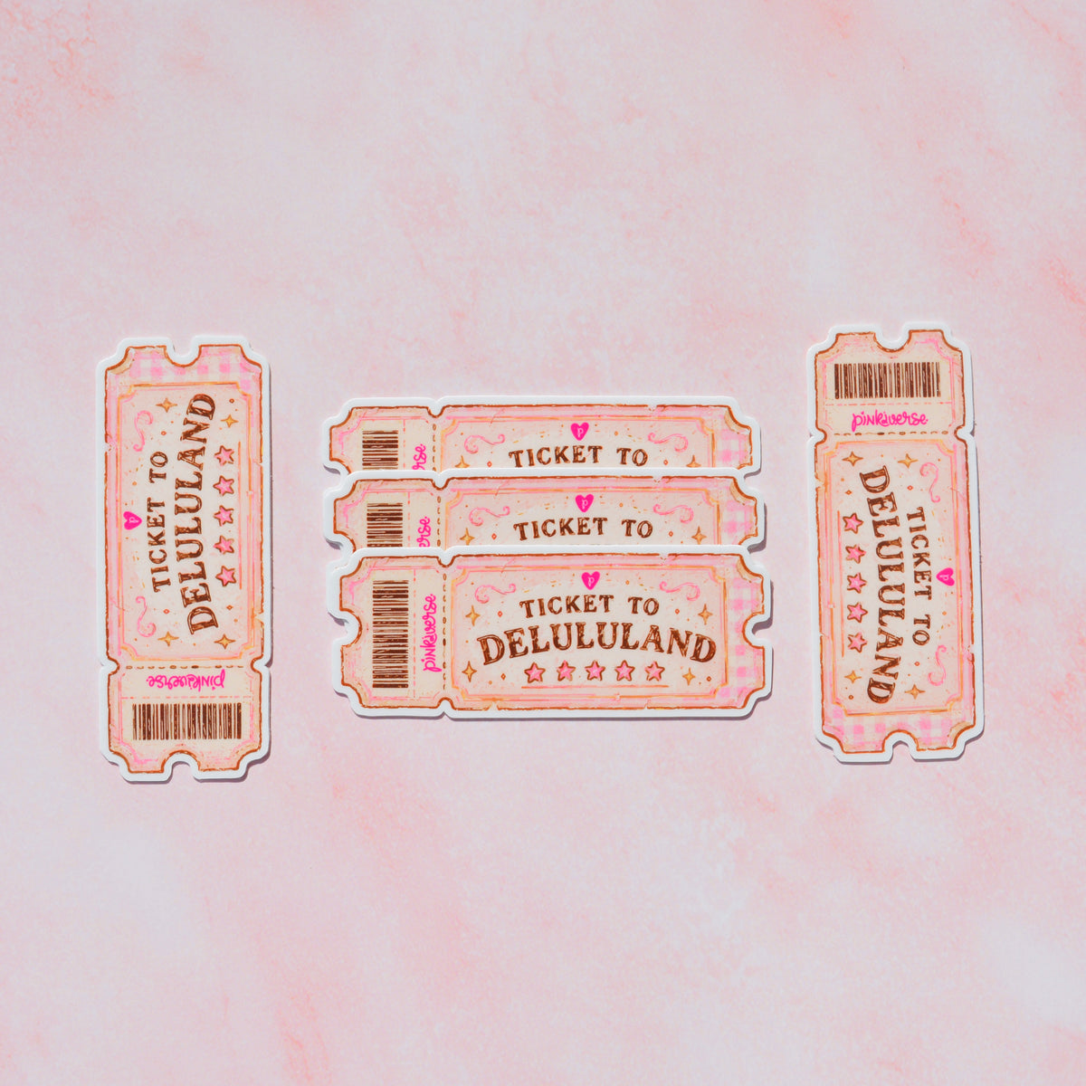 Ticket to Delululand Sticker