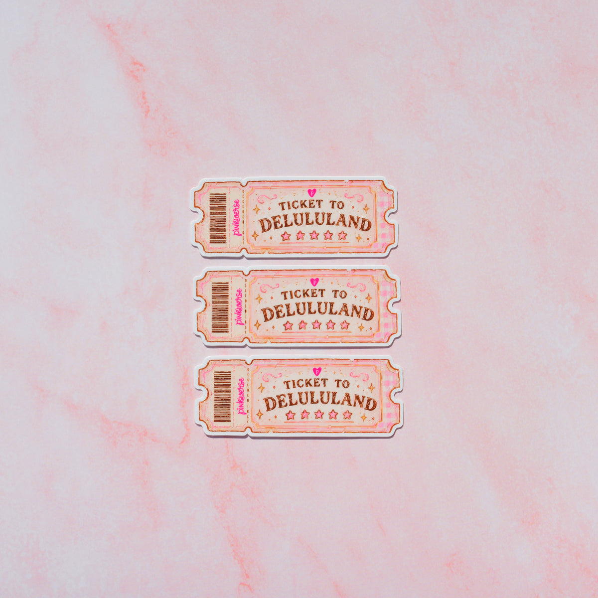 Ticket to Delululand Sticker