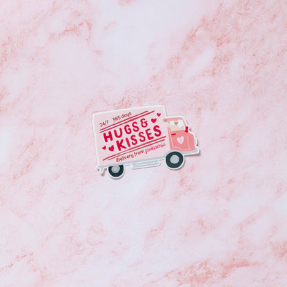 Hugs & Kisses Truck Sticker