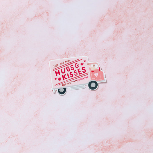 Hugs & Kisses Truck Sticker