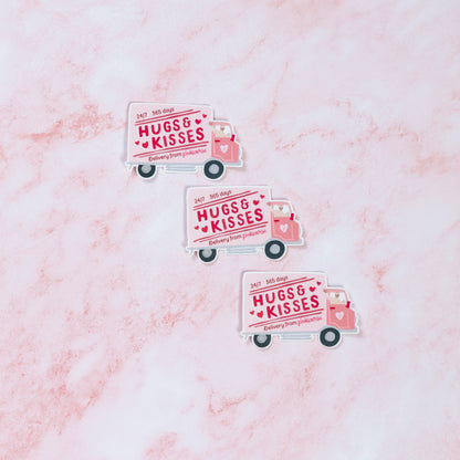 Hugs & Kisses Truck Sticker
